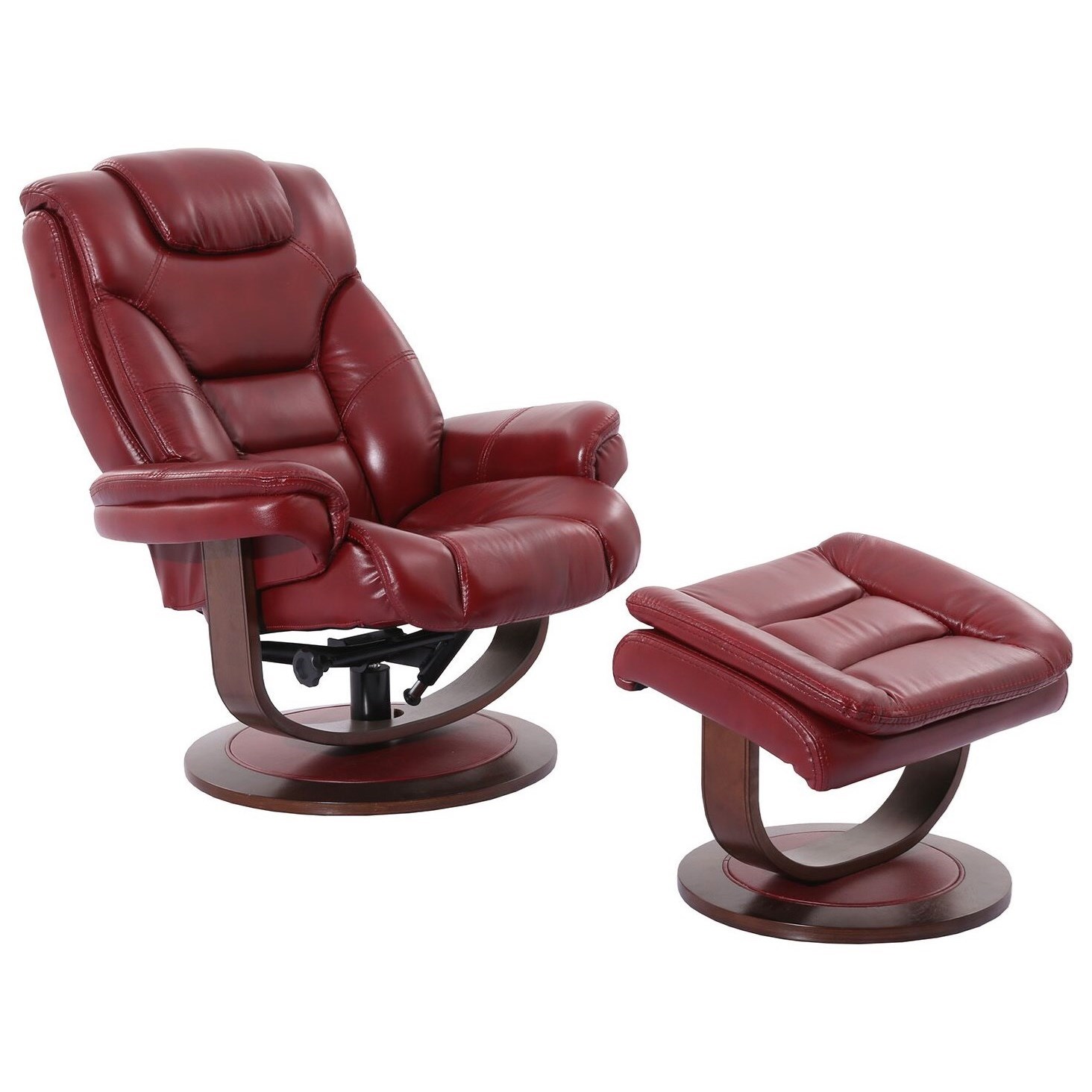 Parker Living Monarch Contemporary Swivel Recliner & Ottoman